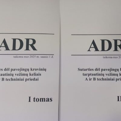 ADR knygos I-II tomai 2025 metų redakcija
